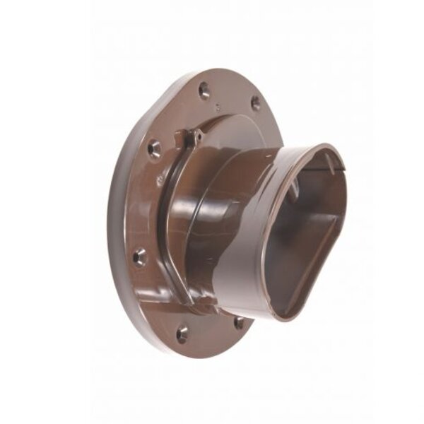 Rectorseal CGWLFLB Cover Guard Wall Flange 4-1/2" Brown Side View