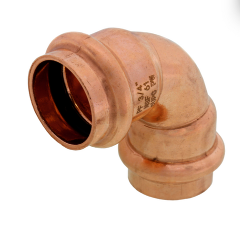 3/4" Press Copper 90-Degree Elbow