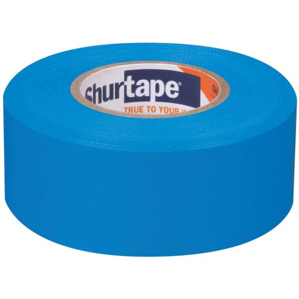 Shurtape FL 227 Duck Pro BR Code FL 227 Blue Scannable Duct Tape - 1.88 in Width x 10.5 ft Length - 5.8 mils Thick 105635 Side View