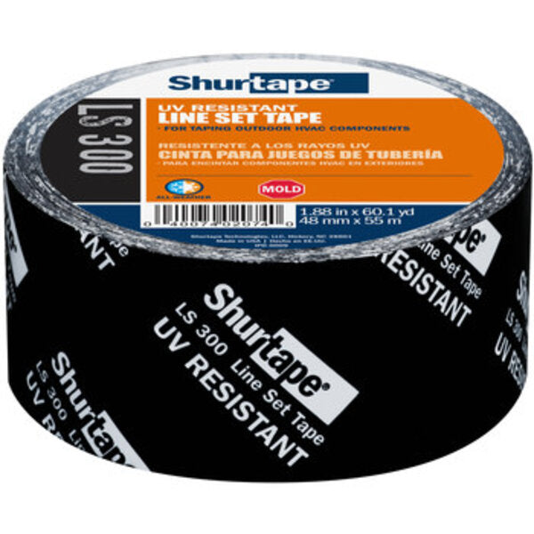 Shurtape LS 300 Black Line Set Tape - 48 mm Width x 55 m Length - 2.85 mil Thick 102666 Side View