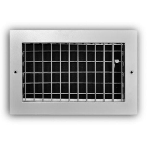 TRUaire A210VM/10x06 Aluminum Bar Type Sidewall/ Ceiling Register Front View 