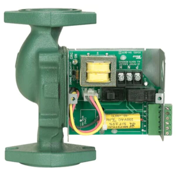 Taco 0011-ZF4-1IFC Cast Iron Priority Zoning Circulator w/ Integral Flow Check, 1/8 HP Side View