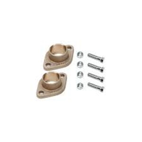 Taco 110-526BSFL 1-1/2" Taco Bronze Freedom Flange, Sweat, Low Lead (Pair) Side View