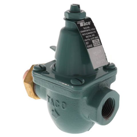 Taco 329-H3 1/2" Cast Iron Pressure Reducing Valve (Union Press x FNPT) Side View