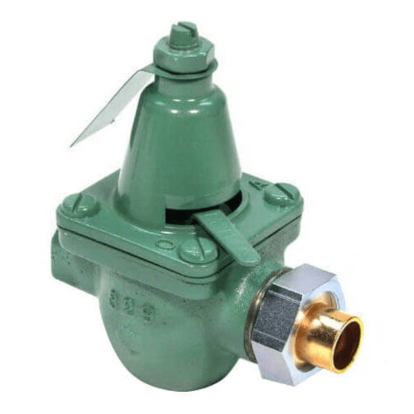 Taco 335U-075-C1 3/4" Brass Pressure Reducing Valve (Union Sweat x FNPT) Side View