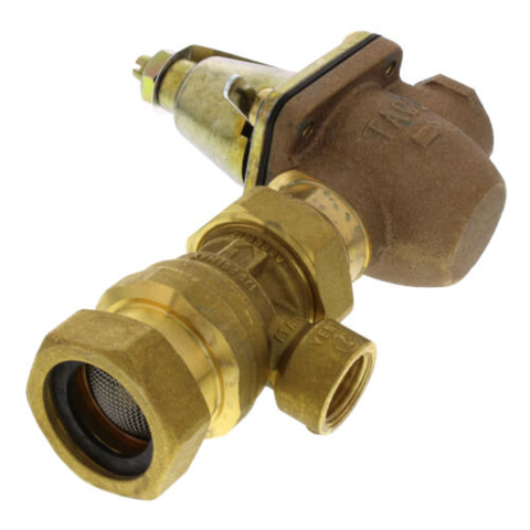 Taco 3493-075-BC1 3/4" Brass Combination Boiler Feed Valve & Backflow (Sweat x NPT)