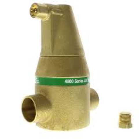 Taco 49-075P-1 3/4" Brass Series Air Separator (Press) Side View