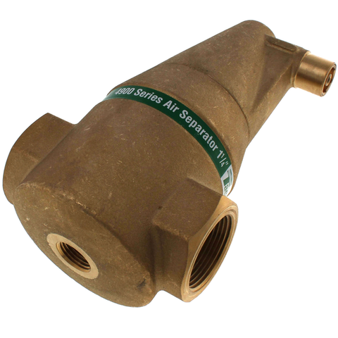 Taco 49-125T-2 1-1/4" Brass Series Air Separator (Threaded) Back View