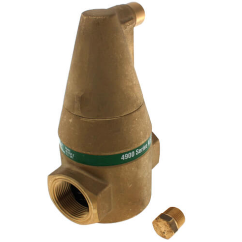 Taco 49-125T-2 1-1/4" Brass Series Air Separator (Threaded) Front View
