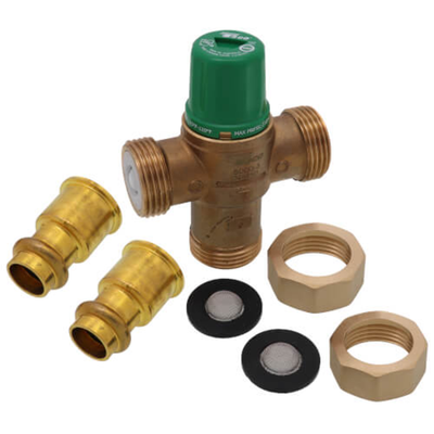 Taco 5003-H3 3/4" Press Mixing Valve (Low Lead) Top View