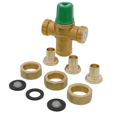Taco 5003-P3 3/4" PEX Union Mixing Valve (Low Lead) Top View