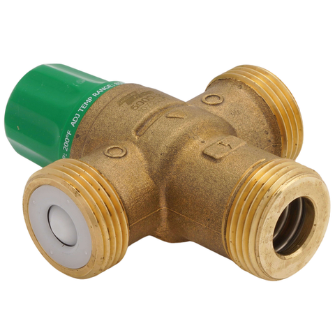 Taco 5003-T3 3/4" NPT Male Union Mixing Valve (Low Lead) Side View