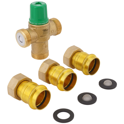 Taco 5004-H3 1" Press Mixing Valve (Low Lead) Top View