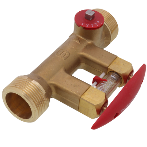 Taco 7206-3 1-1/4" Union TacoSetter Bypass Balancing Valve (3-10 GPM) Side View