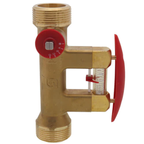 Taco 7206-3 1-1/4" Union TacoSetter Bypass Balancing Valve (3-10 GPM) Front View