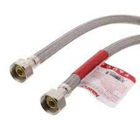 Taco HK-1 Hot-Link Hose Kit (2 Stainless Steel Hoses - 1/2" X 1/2" Side View