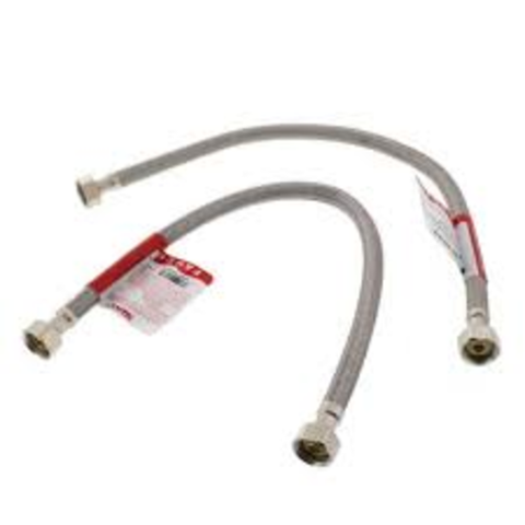 Taco HK-1 Hot-Link Hose Kit (2 Stainless Steel Hoses - 1/2" X 1/2" Top View