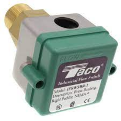Taco IFSWSBR-1 Brass Flow Switch w/ Rigid Paddles (NEMA4, Small Turning Radius) Front View