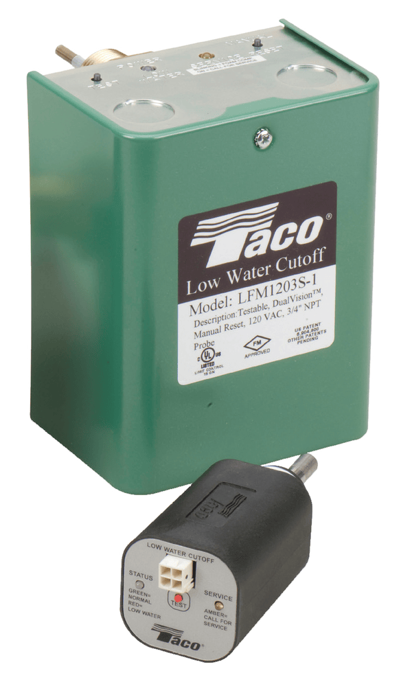 Taco LFM0243R-1 Electronic, (24V) Man. Reset 3/4" NPT Low Water Cut-Off, Remote Probe w/ NEMA 4 Enc. (Water) Front VIew