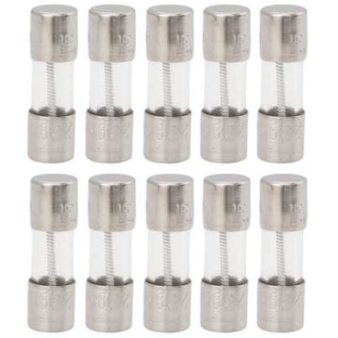 Taco SR1A-001RP Replacement Fuse - 1 Amp (10 Pack) Front View