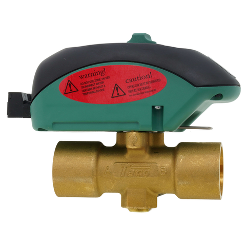 Taco  Z100C2-2 1" Zone Sentry Valve Normally Closed (Sweat) Side View