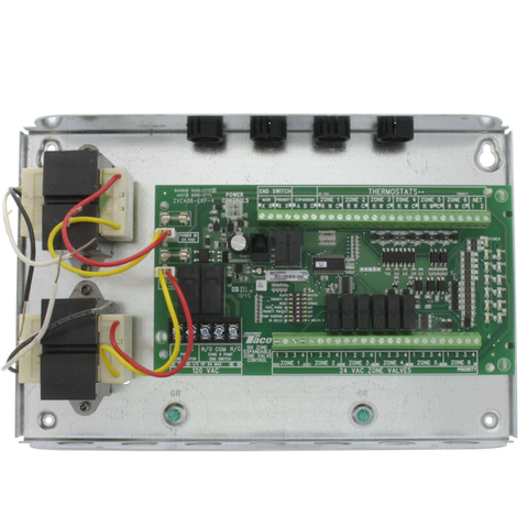 Taco  ZVC406-EXP-4 6 Zone Valve Control Module with Priority - Expandable Front View
