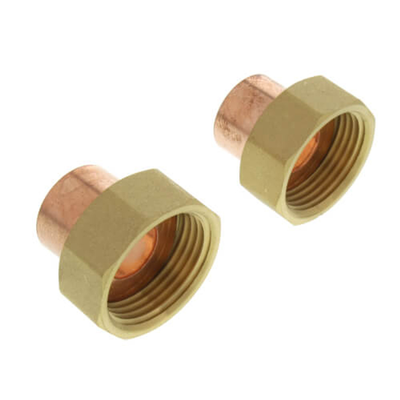 Taco UFS-075S 3/4" Union Sweat Fitting Kit Side View