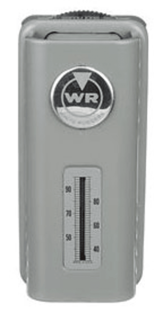 W-R151-6 120-240V Line Voltage Cooling Only SPST Close on Rise Thermostat Fixed 2 Differential 55-95F Front View
