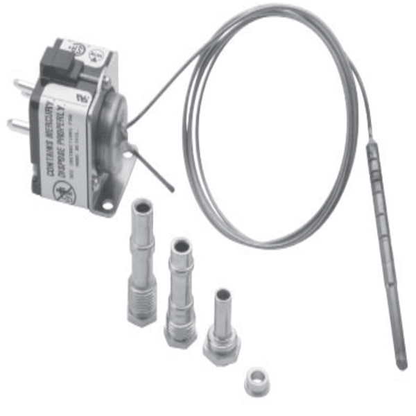 W-R3098-156 Plug In Mercury Flame Sensor 48" Side View
