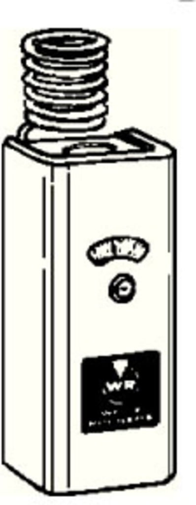 White-Rodgers 2A37-1 Line Voltage SPST, Open On Rise Thermostat, Coiled Bulb, 20-90f range, 3-20f Adjustable Differential Side View