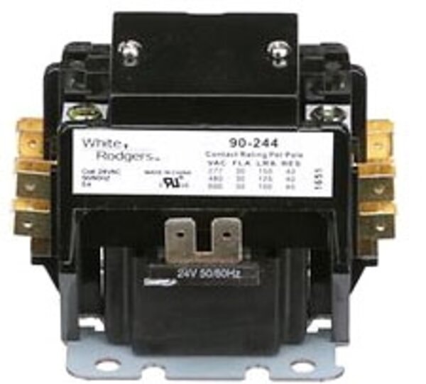 White-Rodgers 90-246 208/240v 2 Pole 30 Amp Contactor Type 122 Front View