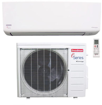 Goodman E-Series 9,000 BTU 18SEER2 Ductless Mini Split Heat Pump System