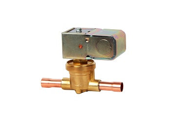 Sanhua SoV19-7-S-M Solenoid Valve - 7/8" ODF with manual lift stem