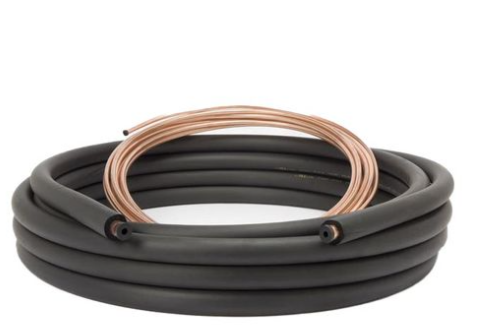 3/8" LL x 7/8" SL Refrigerant Line Set x 1/2" Black Insulation (50 Ft.)