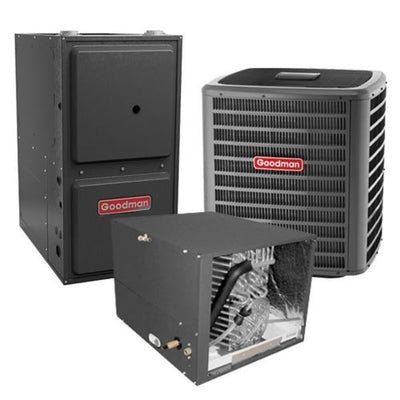 Goodman 3 Ton Cooling 17.5 SEER; 120k BTU Heating; 96% AFUE Gas Electric Air Conditioner System