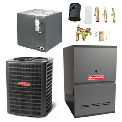 Goodman 2.5 Ton Cooling 14 SEER; 80k BTU Heating; 80% AFUE Gas Electric Air Conditioner System