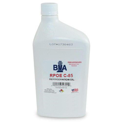 Refrigeration Oil, BVA RPOE C-85 1Quart