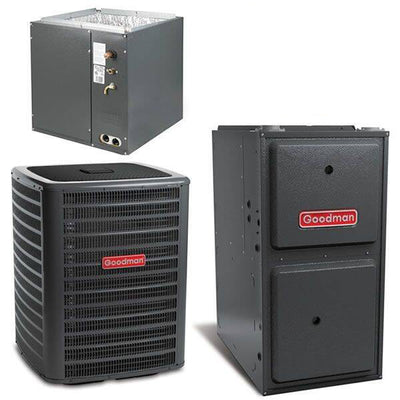 Goodman 4 Ton Cooling 18 SEER; 100k BTU Heating; 96% AFUE Gas Electric Air Conditioner System << Shipping in 48 States >>
