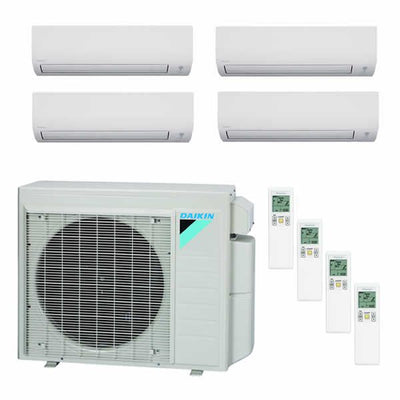 Daikin 36,000 BTU 17.7 SEER 4-Zone Heat Pump System; 7k+12k+12k+12k  Indoor Goodman 3 to 3.5 Ton Evaporator Coil; Upflow/Downflow; Uncased A Coil; 23" Width