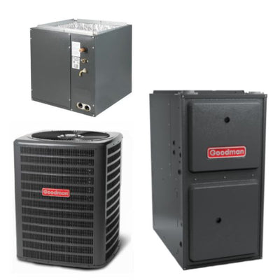 Goodman 2 Ton Cooling 14.5 SEER; 60k BTU Heating; 96% AFUE Gas Electric Air Conditioner System