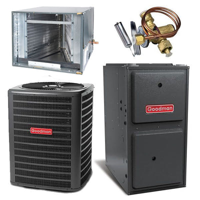 Goodman 3 Ton Cooling 14.5 SEER; 80k BTU Heating; 97% AFUE Gas Electric Air Conditioner System