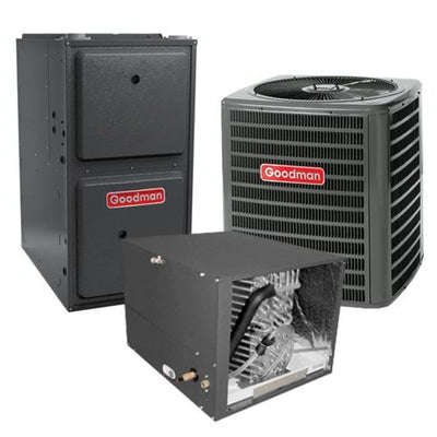 Goodman 3.5 Ton Cooling 15 SEER; 120k BTU Heating; 96% AFUE Gas Electric Air Conditioner System << Shipping in 48 States >>