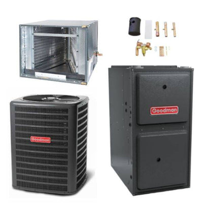 Goodman 4 Ton Cooling 14.5 SEER; 120k BTU Heating; 96% AFUE Gas Electric Air Conditioner System << Shipping in 48 States >>