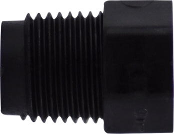 1/8" Black Polyethylene Hex Head Plug