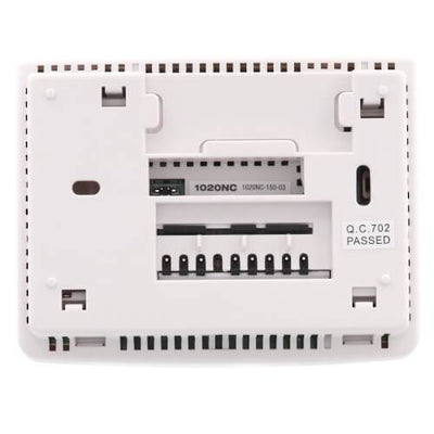 Braeburn Builder Value Dual Powered Thermostat, View From Behind