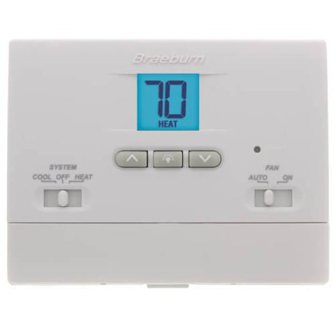 Braeburn Builder Value Thermostat, Front View