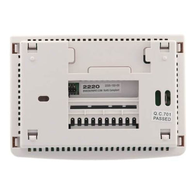 Braeburn Builder Programmable Thermostat, View From Behind