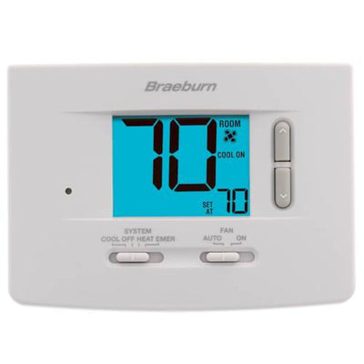 Braeburn Economy Thermostat, Front View