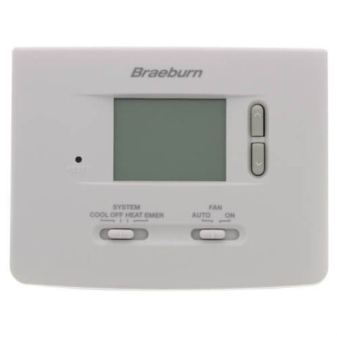 Braeburn Builder Economy Thermostat, Front View 2