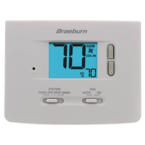Braeburn Builder Economy Thermostat, Front View